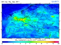 [NO2 mean over Europe sept 2011]